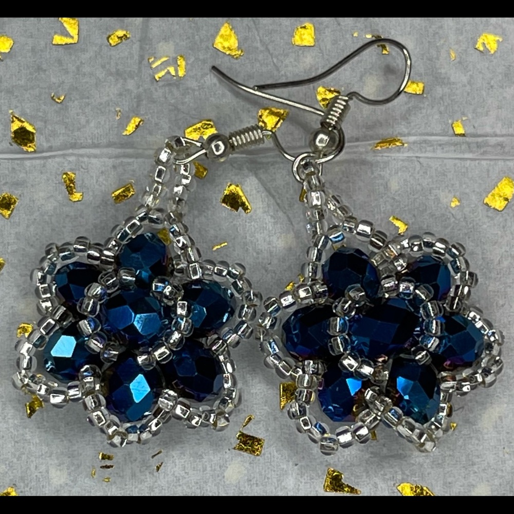 Artisan Blue & Silver Earrings